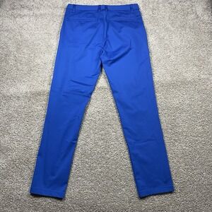 Rhone Commuter Pant Slim Men's‎ 31X29 Royal Blue Flat Front Performance Chino